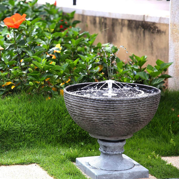 Solarbetriebener LED-Gartenbrunnen mit Solarenergie