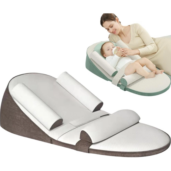 Baby-Keilkissen für Seitenlage, Anti-Reflux und Anti-Roll-Bett für Neugeborene