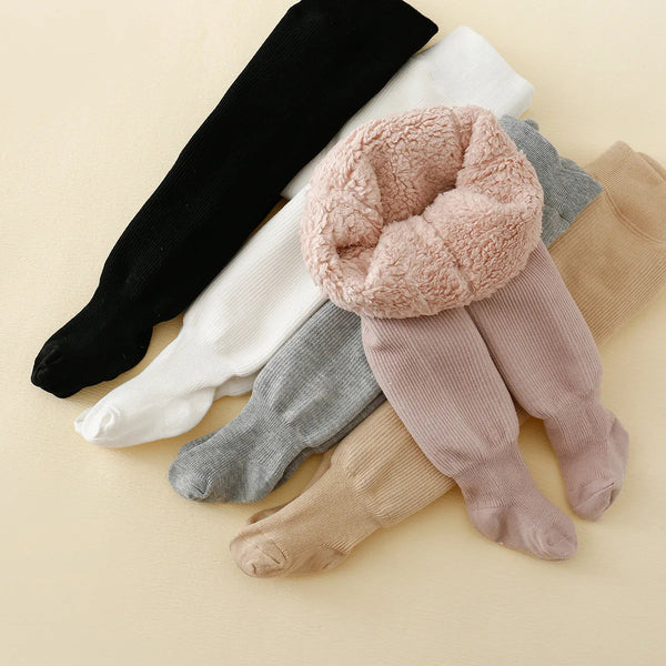 Gefütterte Winter-Leggings aus Fleece für Kinder