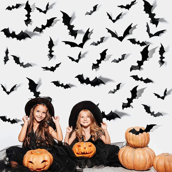 3D PVC Halloween Fledermaus Wandaufkleber