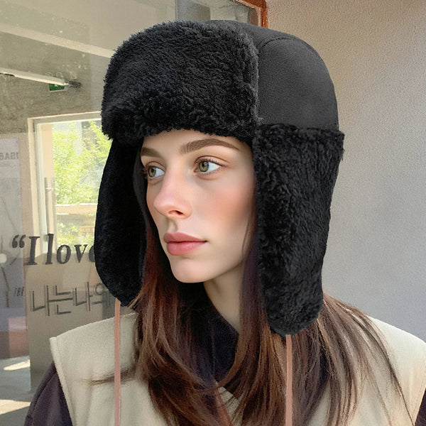 Warme Fleece-Trapper-Mütze Winter-Bombermütze