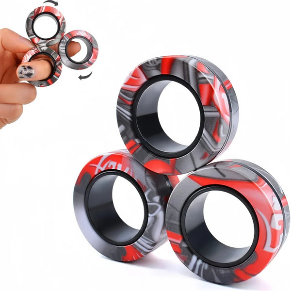 Magnetisches Fidget-Ring-Spinner-Set zur Stressbewältigung