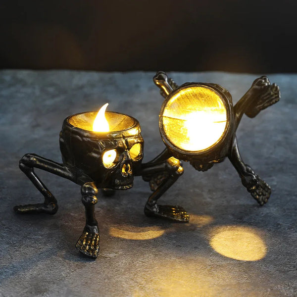 Dekorative flackernde LED-Teelichter für Halloween