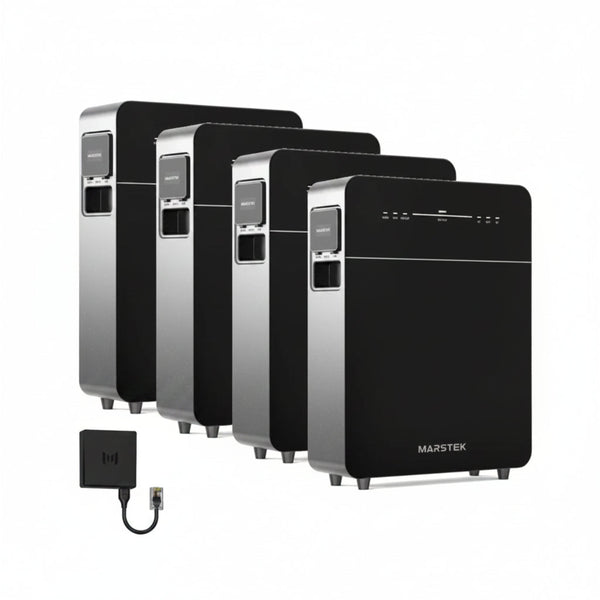 4x Marstek Venus E 3.0 | 20,48 kWh AC-gekoppeltes Stromspeichersystem inklusive Smart Meter