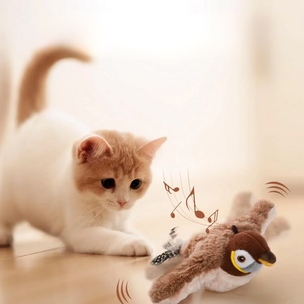 Interaktives flatterndes Vogel-Spielzeug für Katzen