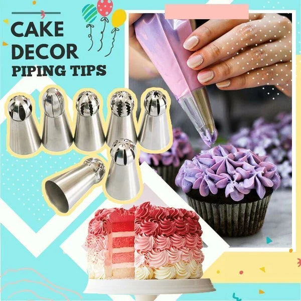 Professionelles Set aus Spritztüllen für Tortendekoration