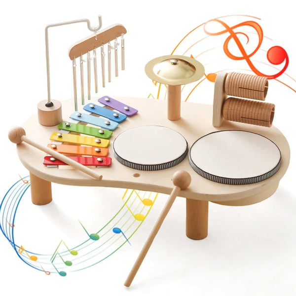 Holz-Musikstation - Kreativer musikalischer Spaß für die Kleinen