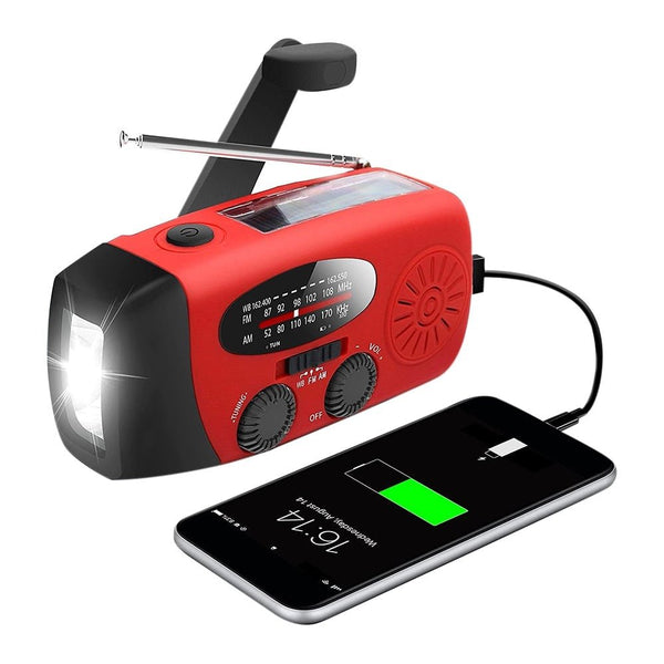 All-in-One Notfallradio mit Solarenergie und Powerbank