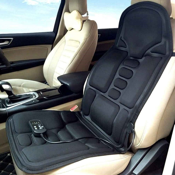 8-Modus Massage-Sitzauflage mit beheizbarem Rücken- und Nackenkissen für Auto & Zuhause