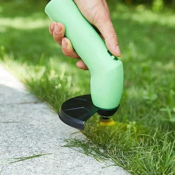 Kabelloser Mini-Rasentrimmer für den Garten