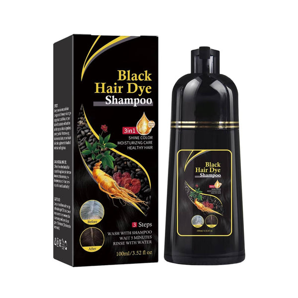 Schwarzes Haarfärbeshampoo für graue Haare