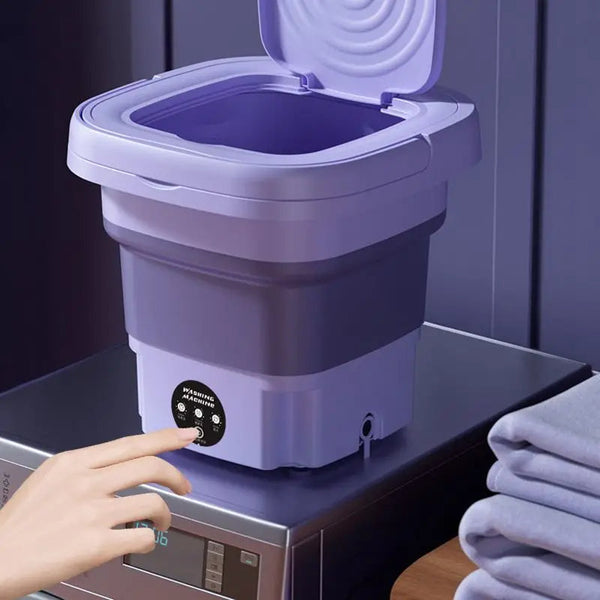 Faltbare tragbare Waschmaschine mit Schleudertrockner | Mini-Kleiderwaschmaschine