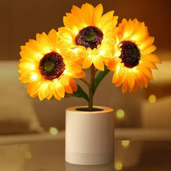 Sonnenblumen-Lampe