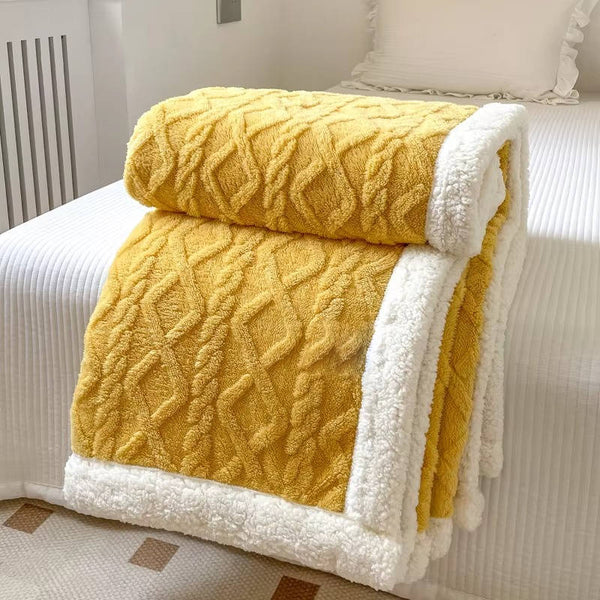 Gemütliche Kuscheldecke aus Fleece