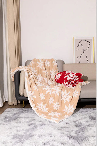 Weihnachts-Wollüberwurfdecke für Sofa und Bett
