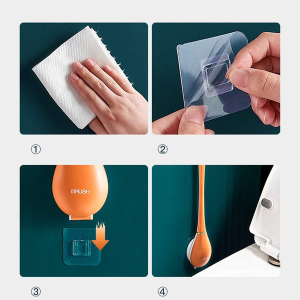 Flexible Silikon-Toilettenbürste mit ergonomischem Design