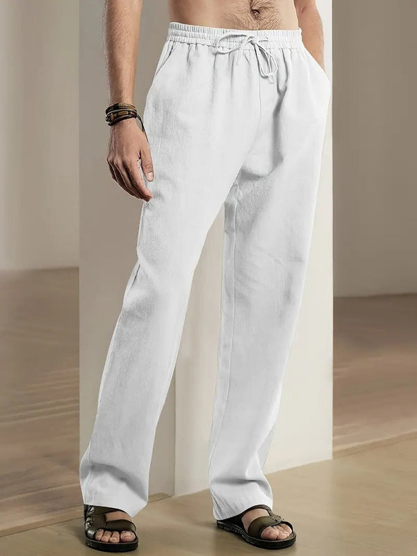 Weite Leinenhose für Herren