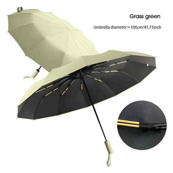 Umweltfreundlicher windfester Regenschirm