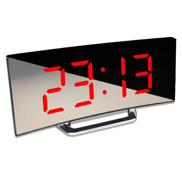 Moderne gebogene LED-Digitaluhr