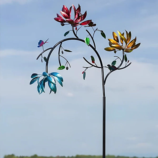 Lebendiger Sommerblumen-Windspiel
