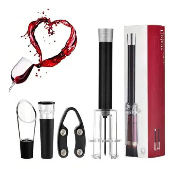 Luftdruck-Weinöffner-Set für müheloses Entkorken