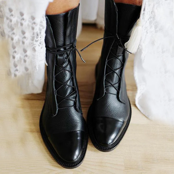 Vintage Damen Stiefeletten mit Absatz