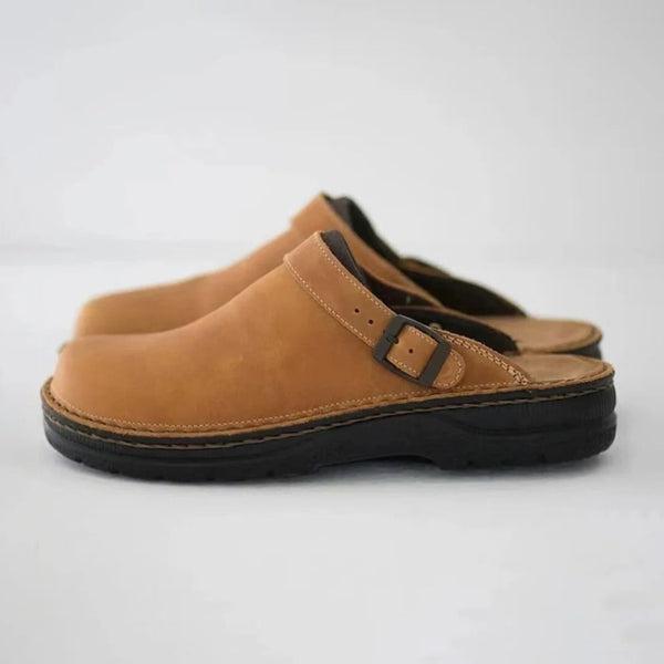 Herren-Hausschuhe aus Leder