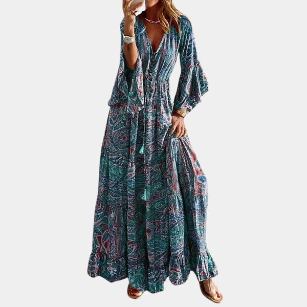 Böhmisches langes Damenkleid