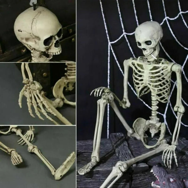 Bewegliches Skelett - Gruselige Halloween-Skelett-Dekoration