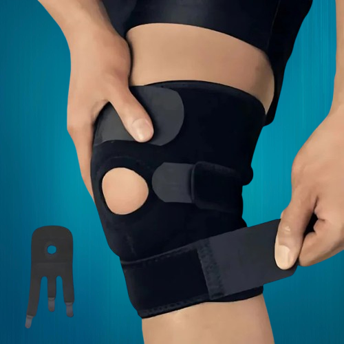 Kniebandage mit verstellbarer Kompression für Schmerzlinderung, Verletzungsheilung, Arthritis und Sportstabilität