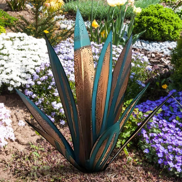 Dekorative Agave Americana Pflanze aus Metall