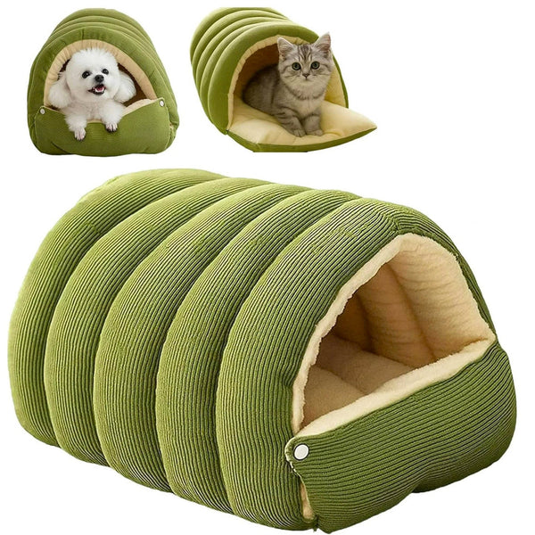Abnehmbares und waschbares geschlossenes Winter-Katzenbett