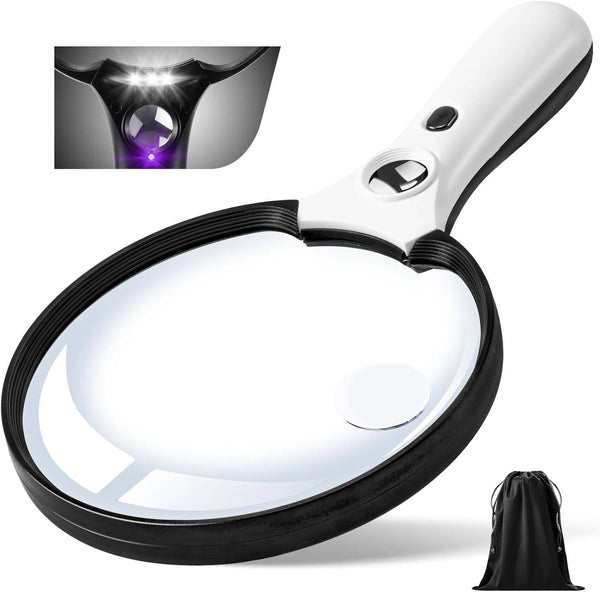 Große Lupe mit LED-Beleuchtung
