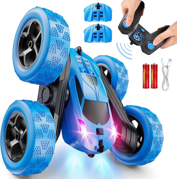 Ferngesteuertes Auto Spielzeug für Kinder von 6 bis 12 Jahren mit LED-Lichtern und 360°-Flips