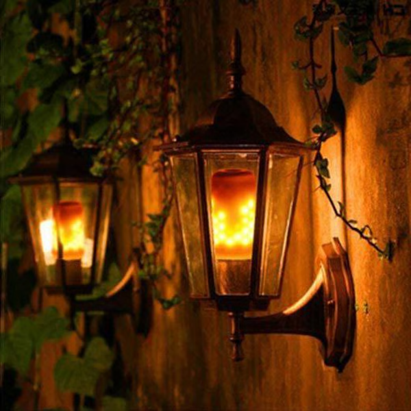 LED-Flammeneffekt-Glühbirne mit realistischem Flackerlicht