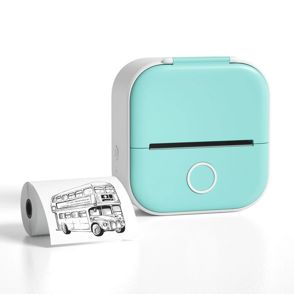 Tragbarer Mini-Thermodrucker für Etiketten und Fotos