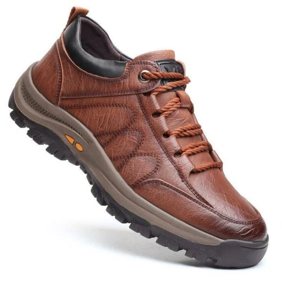 Herren Freizeitschuhe mit handgenähtem Design, Fußgewölbestütze und rutschfester, atmungsaktiver Sohle