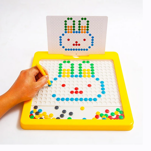 Großes magnetisches Zeichenbrett für Kinder: Montessori-Punktetafel