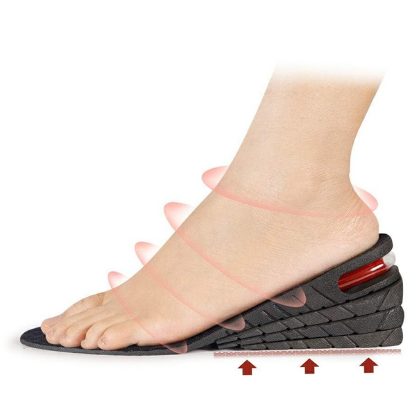 Höhenvergrößernde Einlegesohlen für Schuhe