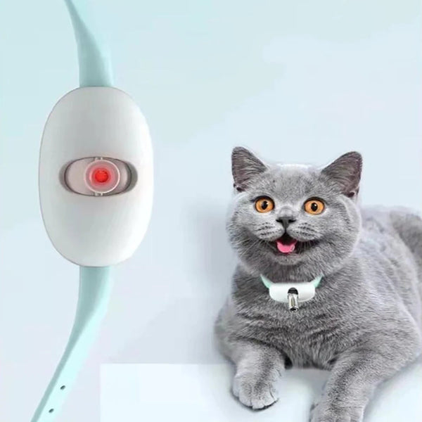 Interaktives Laser-Katzenhalsband mit USB-Ladefunktion