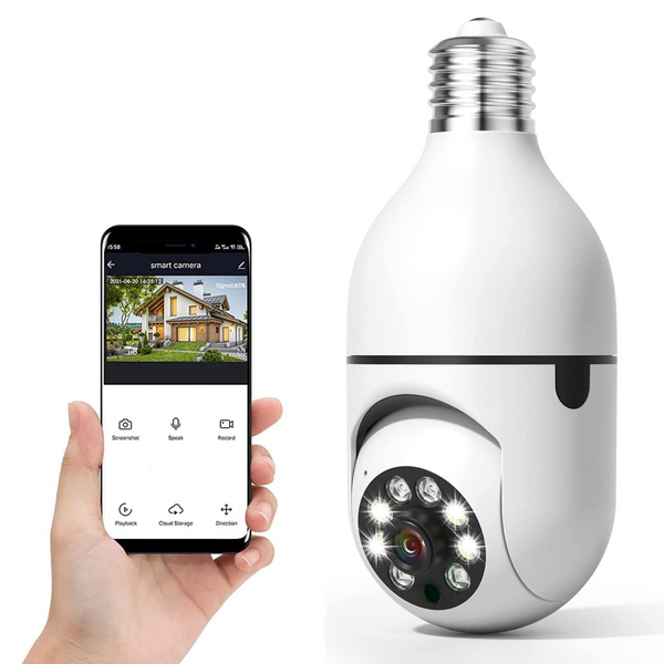Drahtlose smarte HD-Überwachungskamera mit Lichtfunktion für Innen- und Außenbereiche