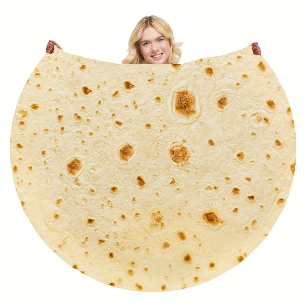 Realistische Burrito-Tortilla-Decke für Lebensmittel-Liebhaber