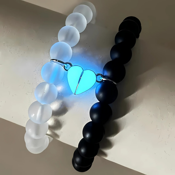 Leuchtendes Herz Magnetisches Partnerarmband als Geschenk