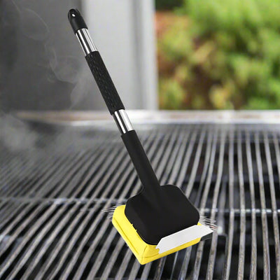 Grillbürste mit Dampfreinigung und Schaber