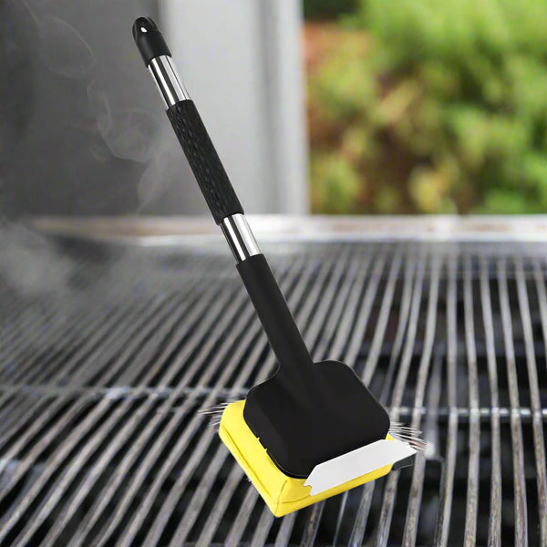 Grillbürste mit Dampfreinigung und Schaber