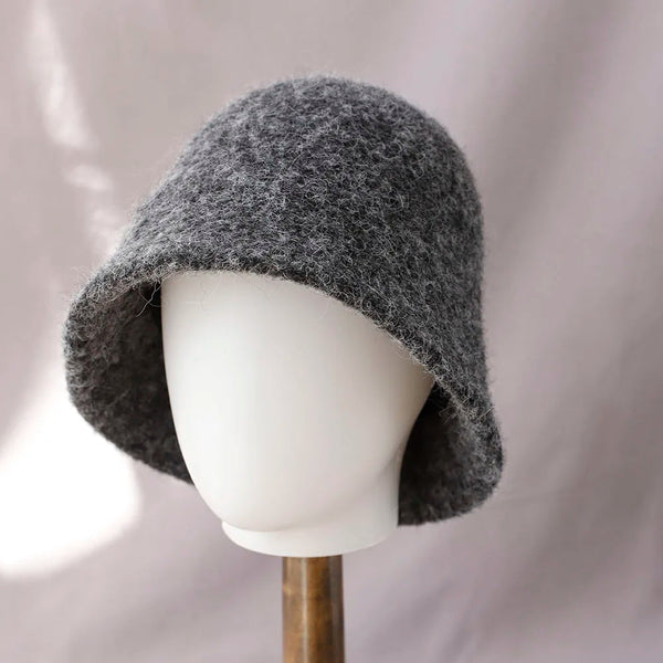 Damen Winter Woll-Bucket-Hat