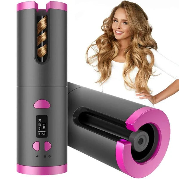 Einfacher kabelloser automatischer Lockenstab für Damen