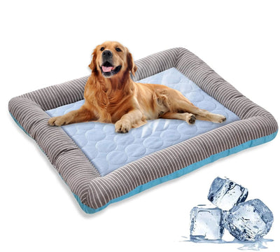 Kühlendes Hundebett aus Eisseide