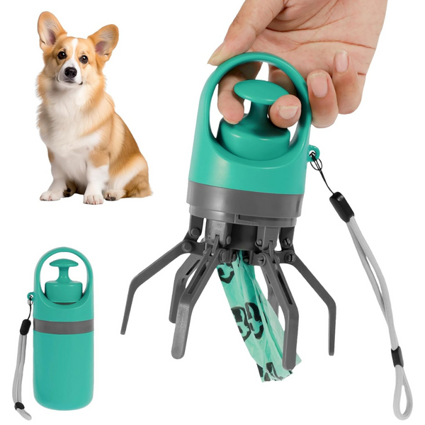 Hundekot-Greifer mit integriertem Kotbeutelspender