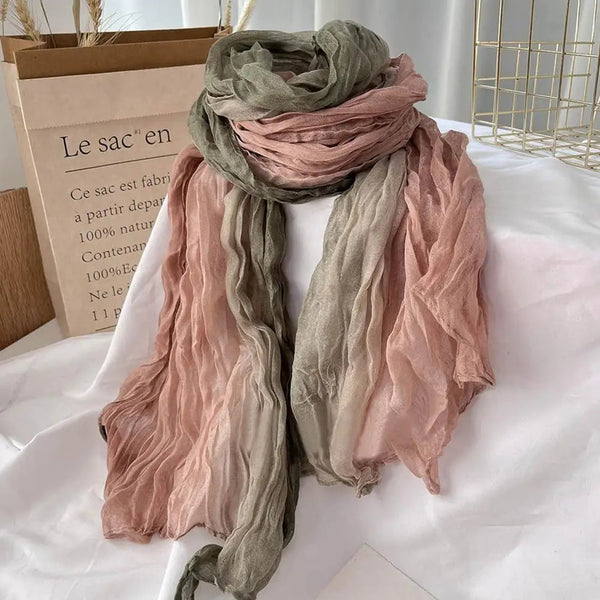 Weicher Baumwollschal mit Farbverlauf für Damen - Winter-Accessoire